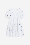 Robe de cérémonie fille blanchehe imprimée oiseaux Catimini
