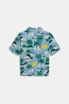 Chemise bébé garçon bleue tropical Catimini 3