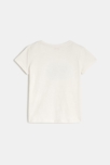 Baby-T-Shirt Catimini in Weiß mit exotischem Druck für Mädchen 3