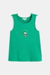 Débardeur fille vert à imprimé toucan Catimini