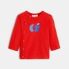 T-shirt bébé garçon rouge en coton recyclé