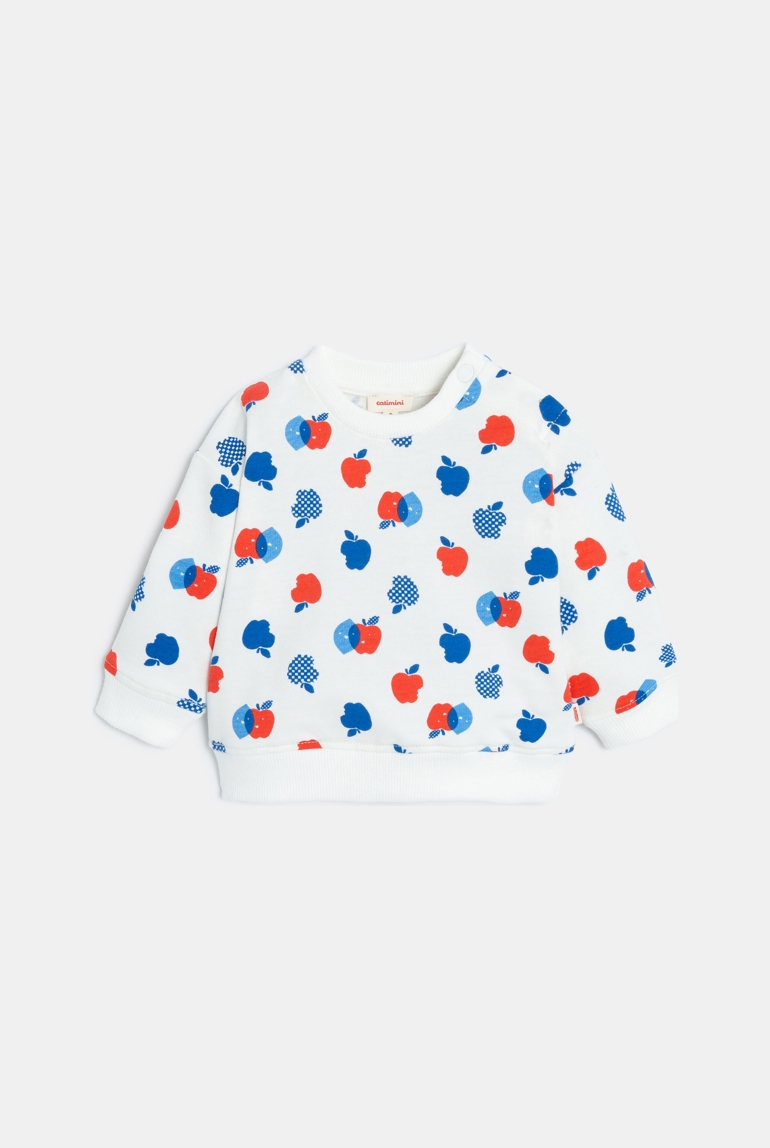 Sweat bébé garçon à motifs fruités beige Catimini 1