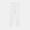 Legging fille blanc à pois en coton recyclé Catimini