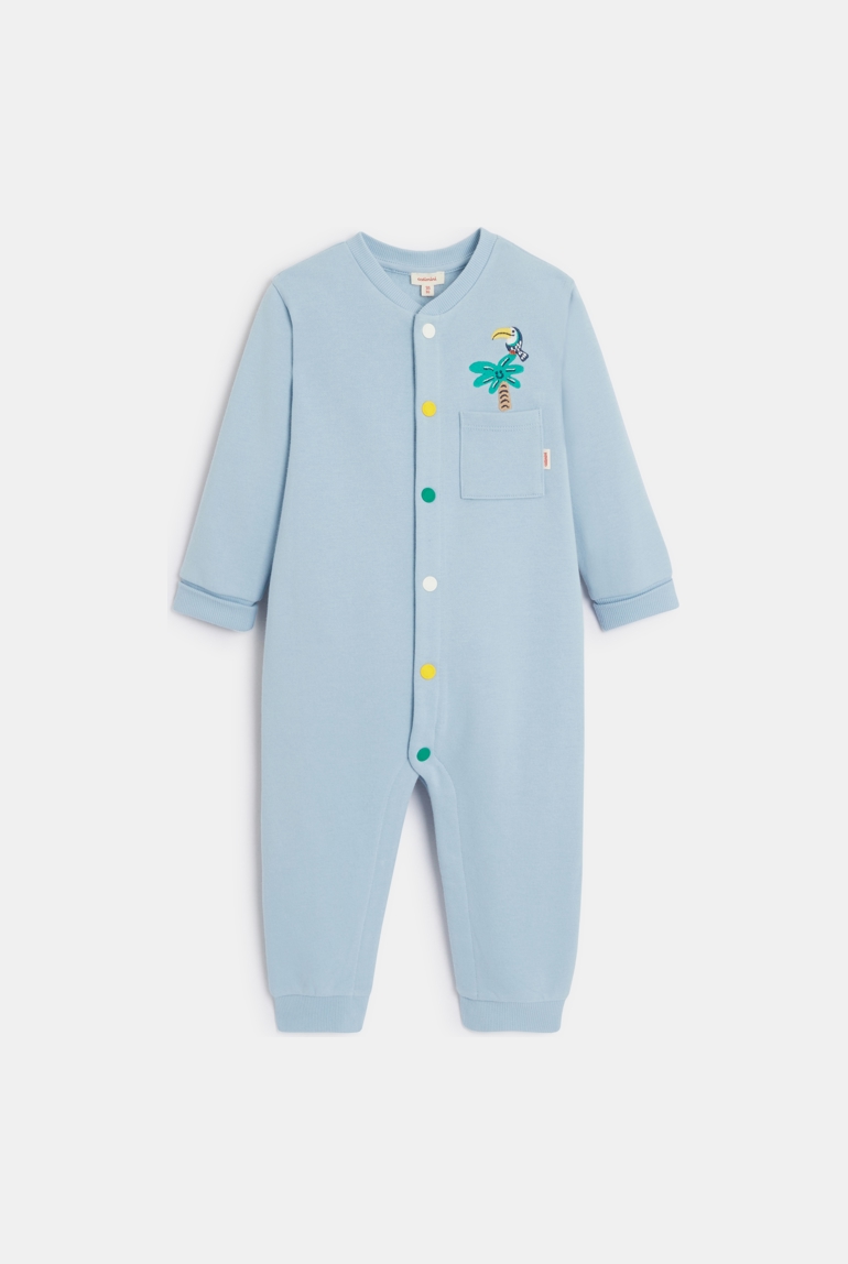 Combinaison bébé bleue à motifs Catimini 1