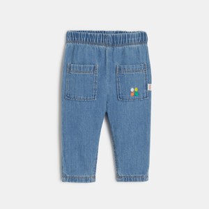 Pantalon en jean bébé bleu délavé Catimini 1