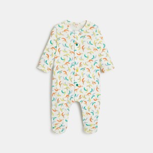 Pyjama bébé à imprimés bananes blanc Catimini 1