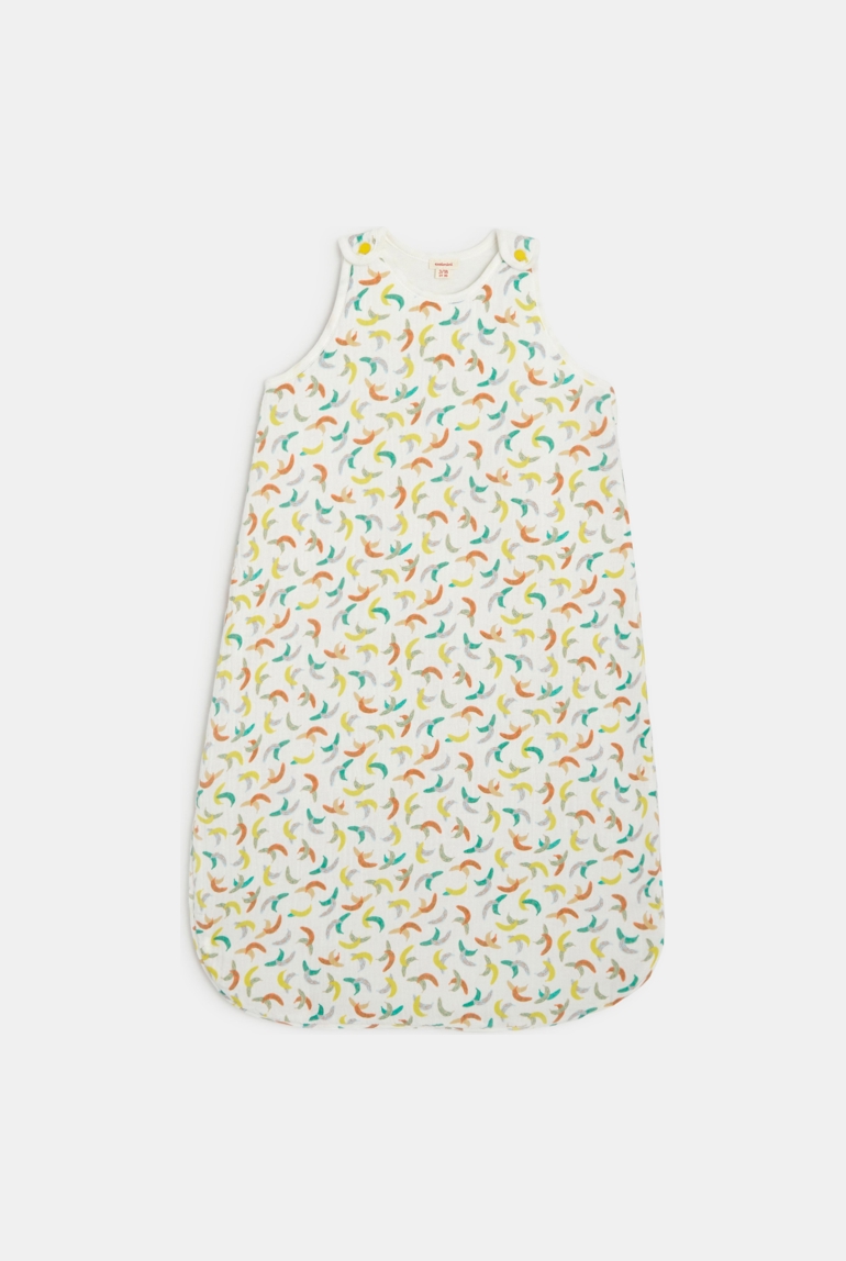 Gigoteuse bébé en gaze de coton bananes blanche Catimini 1