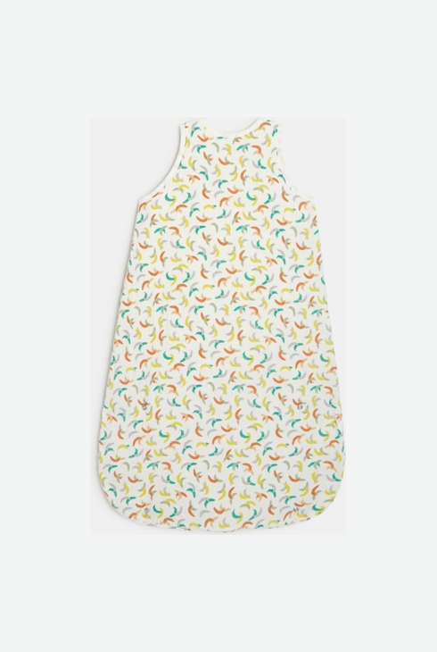 Gigoteuse bébé en gaze de coton bananes blanche Catimini