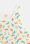 Gigoteuse bébé en gaze de coton bananes blanche Catimini 3