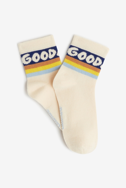 Chaussettes garçon écrues à message beige Catimini