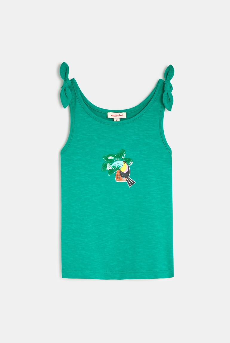 Débardeur bébé fille vert toucan Catimini 1