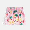 Jupe-short bébé fille rose fleurs exotiques Catimini