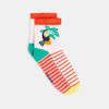 Chaussettes bébé fille roses toucan et palmier Catimini