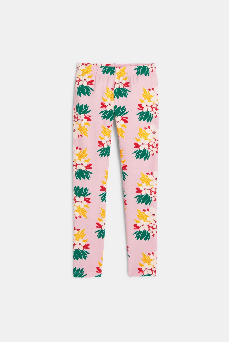 Legging fille à motifs fleurs exotiques rose Catimini 1