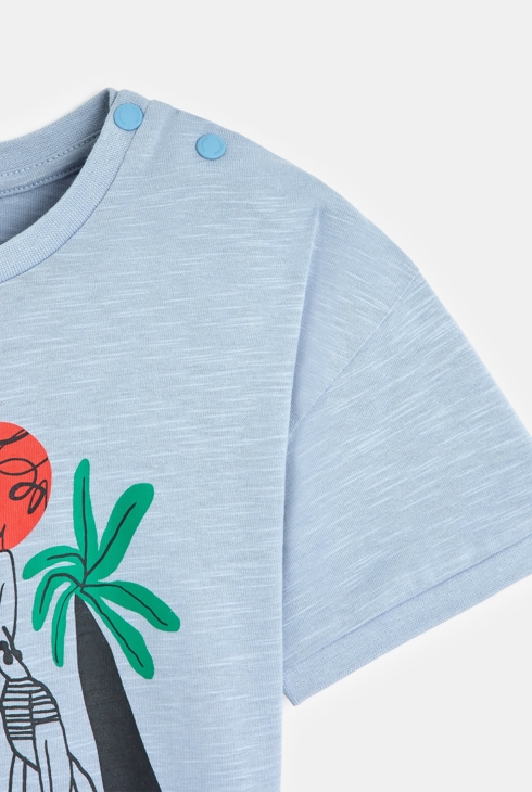 T-shirt Bleu Catimini Garçon - 2014903-bleu00 T-shirt Bleu Catimini Garçon - 2014903-bleu00