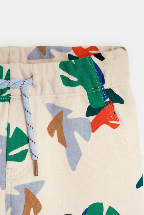 Bermuda bébé garçon à motifs feuilles géométriques beige Catimini