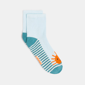 Chaussettes bébé garçon bleues à motifs soleil. Catimini 1