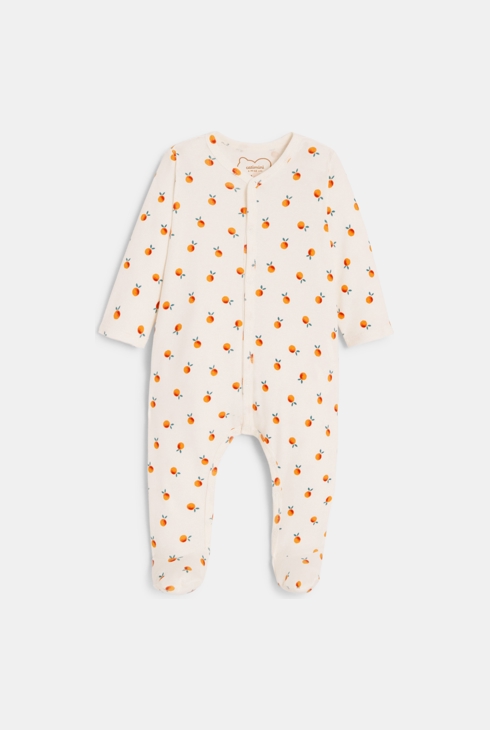 Pyjama bébé fille à imprimés oranges Catimini