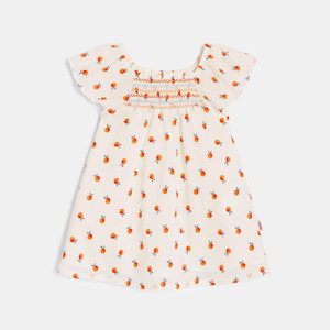 Robe bébé fille à imprimés oranges Catimini 1