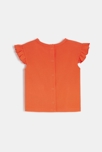 T-shirt bébé fille rouge à motif fleur Catimini 3