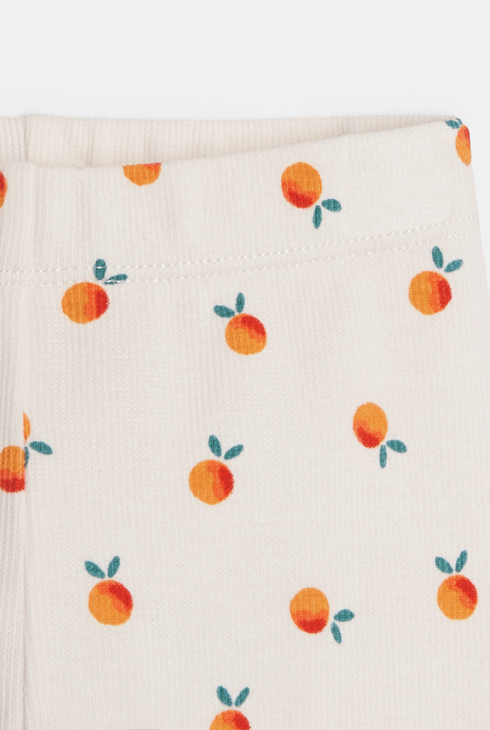 Legging bébé fille à imprimés oranges Catimini