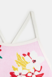 Débardeur fille fleurs exotiques rose Catimini 2