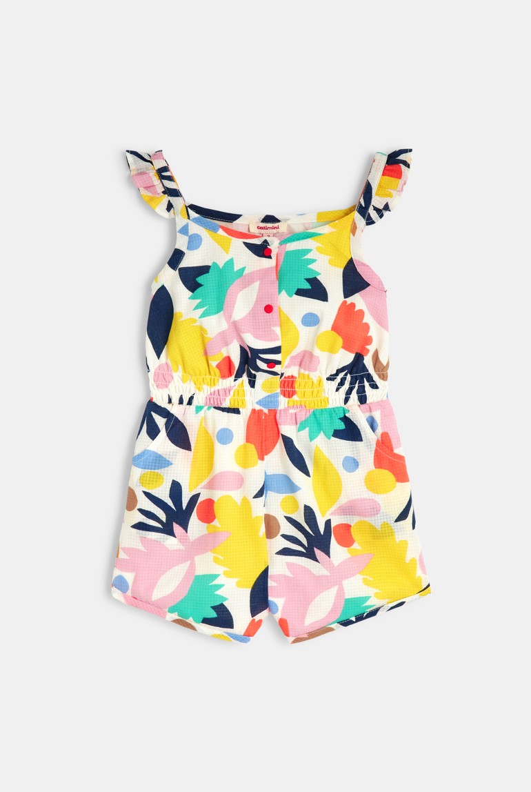 Weiße Baby-Kombishorts mit abstrakten Motiven für Mädchen Catimini 1