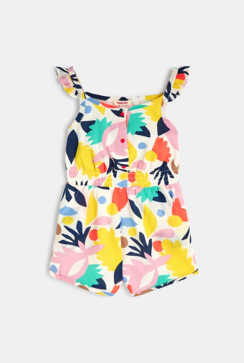 Weiße Baby-Kombishorts mit abstrakten Motiven für Mädchen Catimini 1