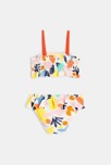 Traje de baño de 2 piezas de bebé niña con motivos abstractos en blanco Catimini 2