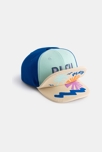 Casquette bébé garçon tricolore à message turquoise Catimini 2