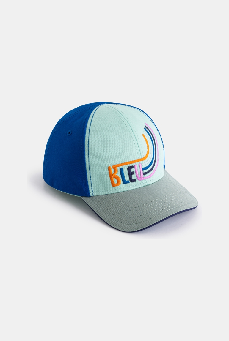 Casquette garçon vertee et bleuee à message garçon Catimini 1