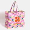 Sac de plage fille à motifs fleurs exotiques rose Catimini