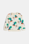 Sweat bébé garçon feuilles géométriques beige Catimini