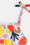 Robe à bretelles fille à motifs abstraits blanche Catimini 2