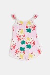 Combishort bébé fille rose fleurs exotiques Catimini 4