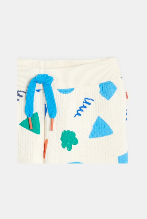 Jogging bébé garçon pointelle à motifs blanc Catimini