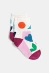 Chaussettes bébé fille motif coloré violettes Catimini