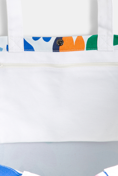 Sac en coton imprimé floral blanc fille Catimini