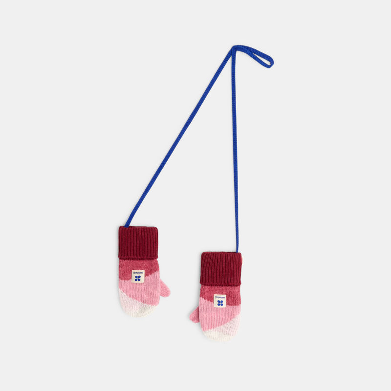 Moufles bébé fille maille tricot calcite rose Catimini - T3