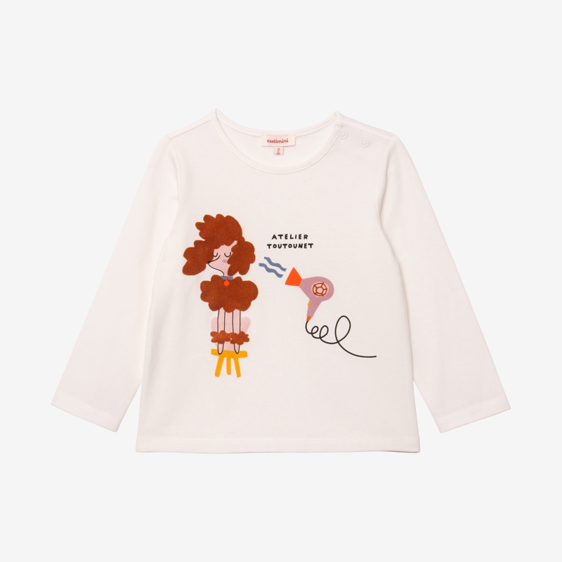 Tee-shirt bio fille chien Catimini - 18M