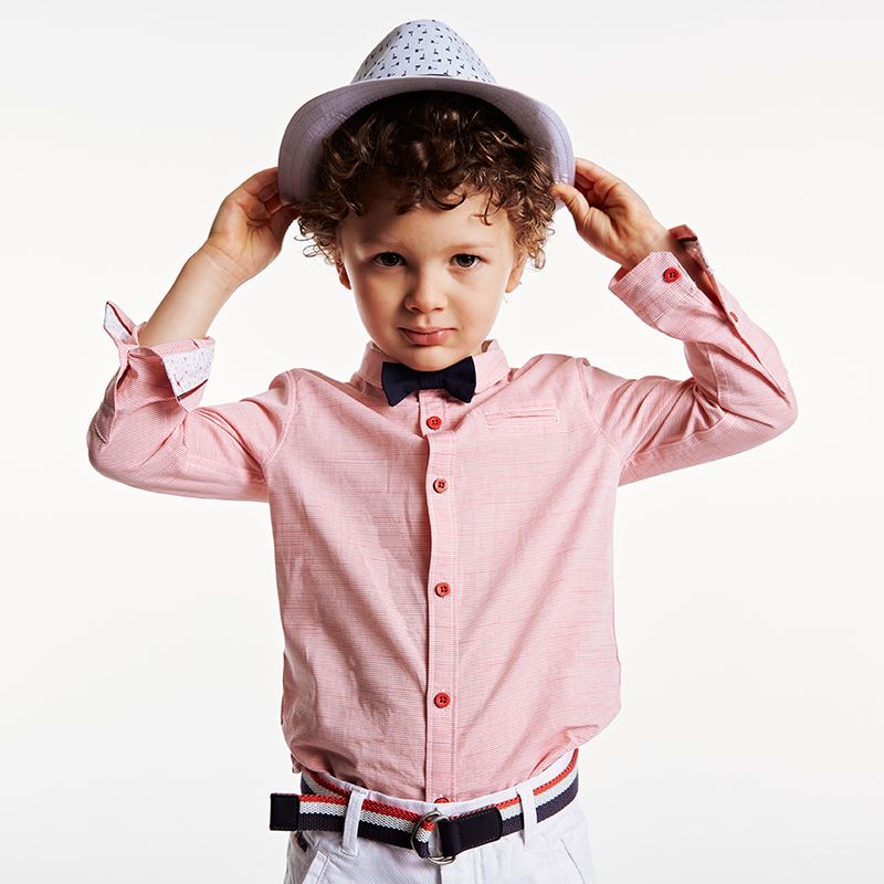 Chemise Habillee Unie Et Noeud Papillon Rouge Bebe Garcon Okaidi Obaibi