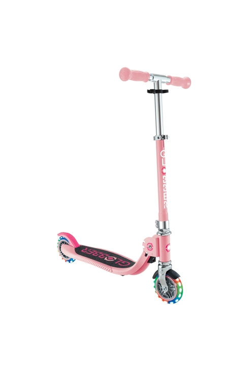 Trottinette 2 roues FLOW FOLDABLE JUNIOR LIGHTS - Rose pastel