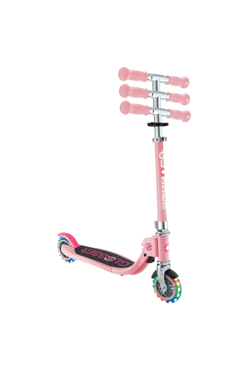 Trottinette 2 roues FLOW FOLDABLE JUNIOR LIGHTS - Rose pastel