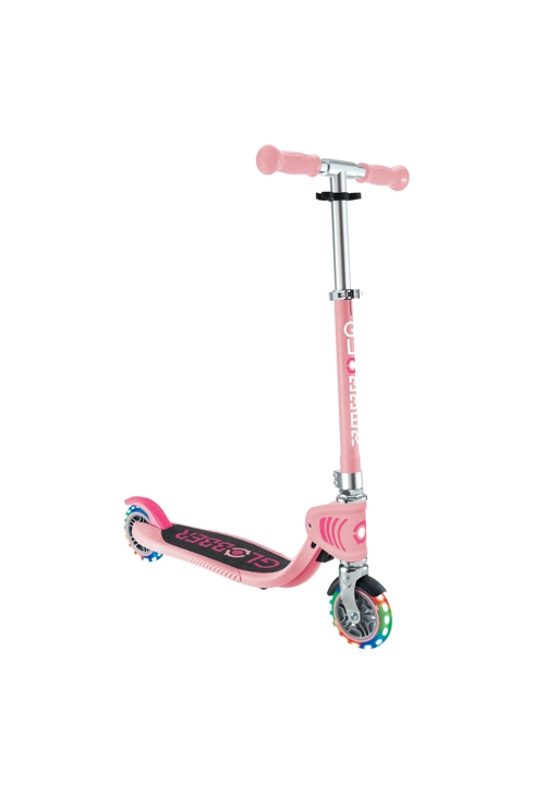 Trottinette 2 roues FLOW FOLDABLE JUNIOR LIGHTS - Rose pastel