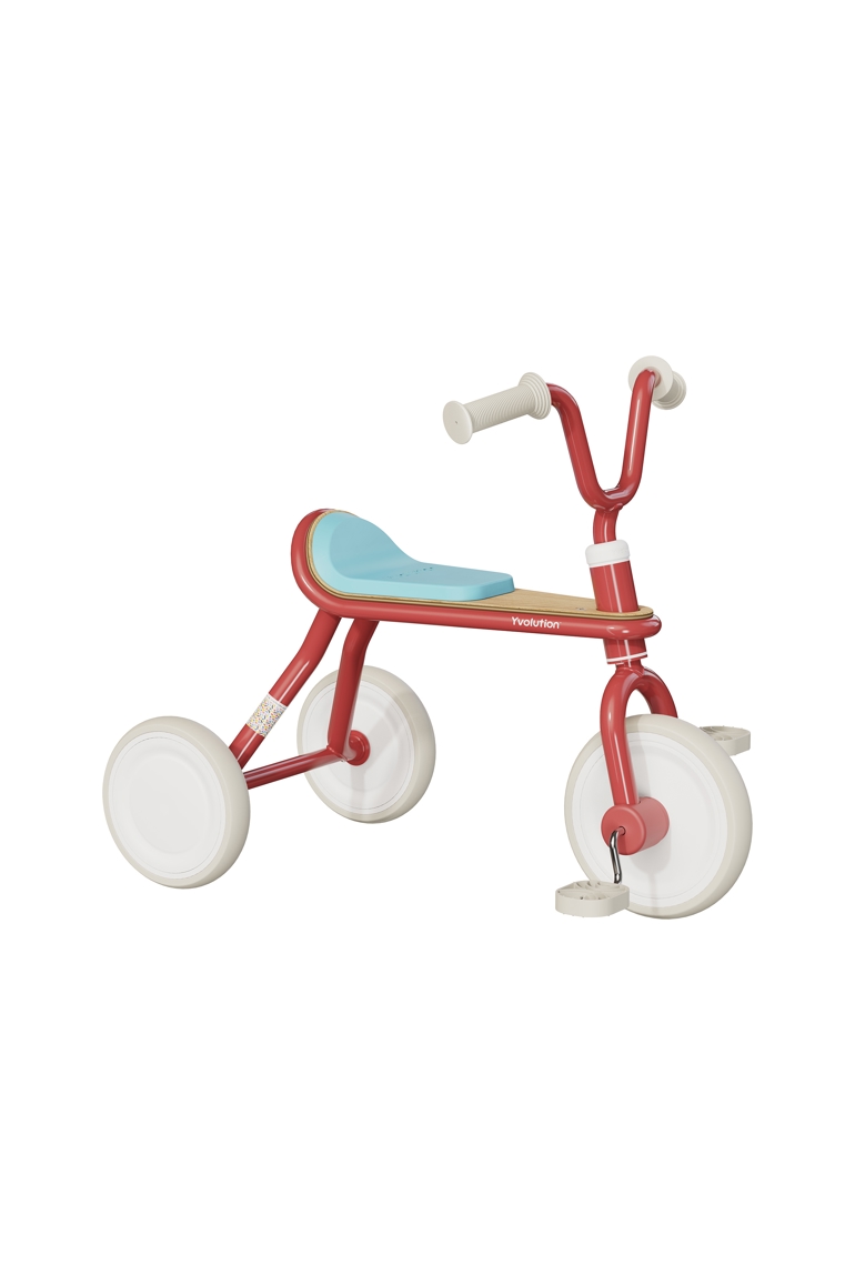 Tricycle Vintage ergonomique Yvolution Classic Trike Rouge 1