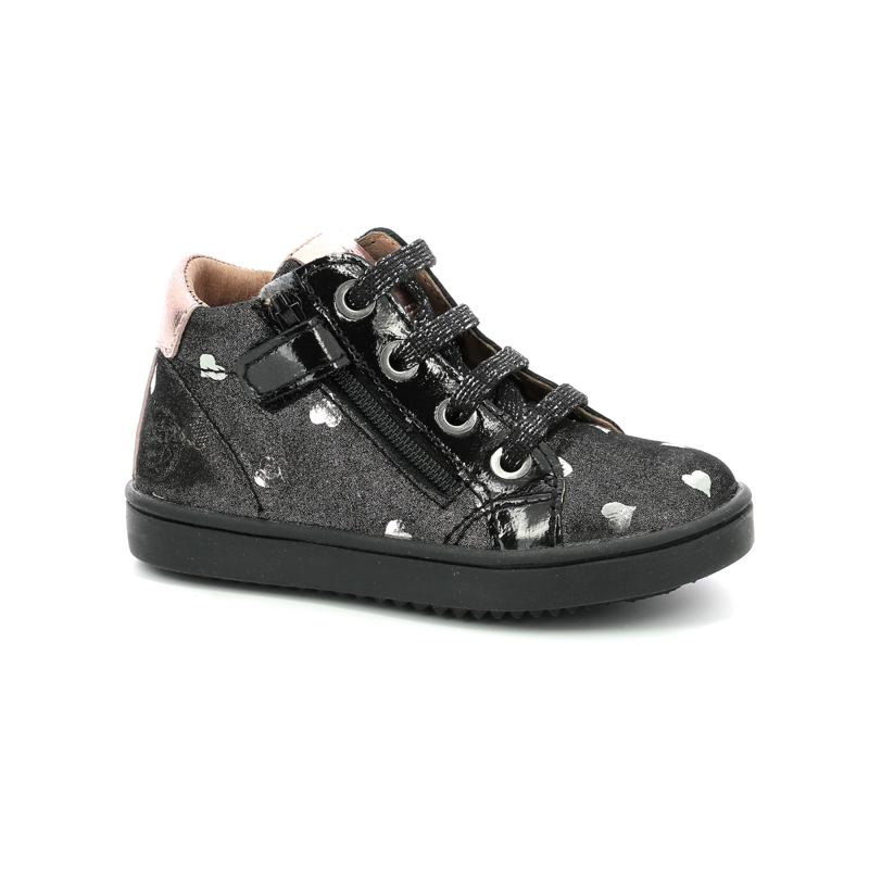 Aster - Sneakers hautes cuir Aster Wouhou - Fille