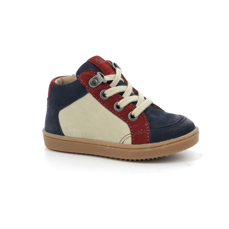 Baskets Hautes Garçon Junibo - Tige Cheville, Fermeture Scratch - Chaussures Enfants Décontractées
