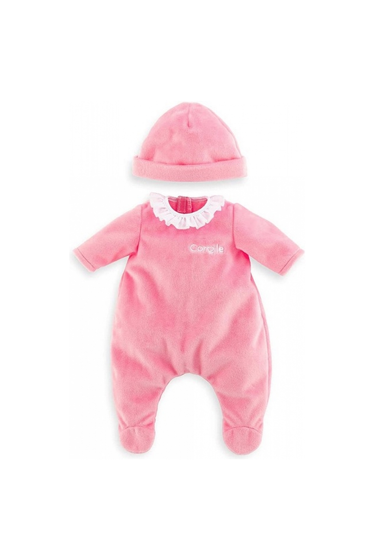 Pyjama rose et bonnet pour poupon 36cm, Corolle 1