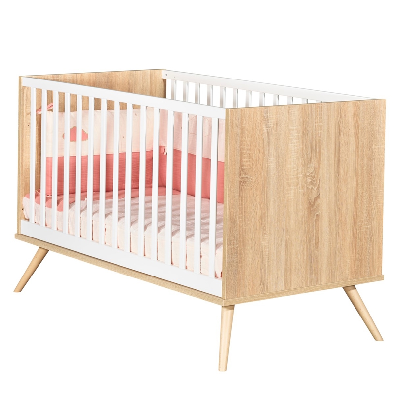Sauthon - Lit bébé évolutif en lit junior Seventies -