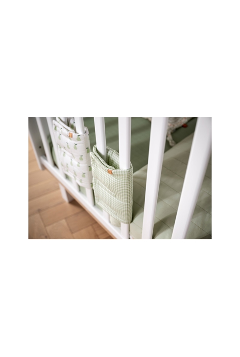 Protections de barreaux de lit coton Vert tilleul